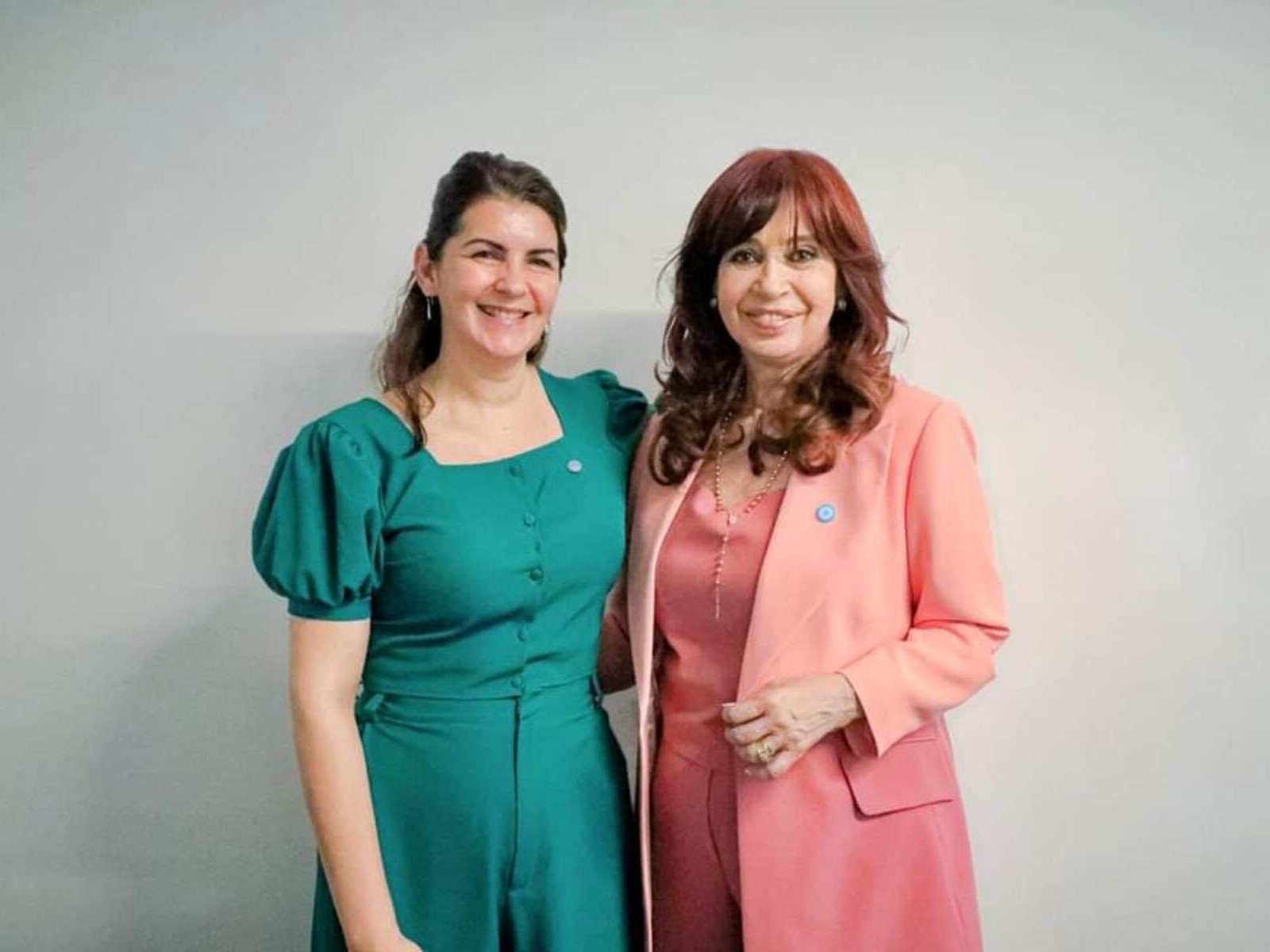 La intendente de Moreno, Mariel Fernández, y la ex presidente Cristina Fernández de Kirchner.