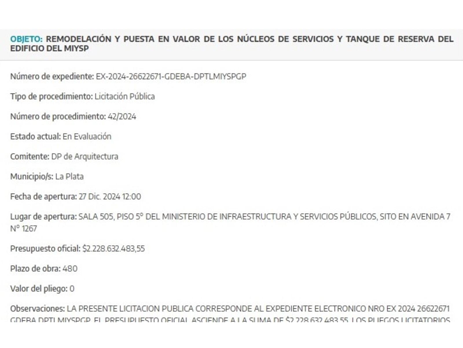 Mientras los bonaerenses luchan contra la pobreza y el desempleo, el Gobierno provincial ha decidido destinar esta cifra millonaria a una obra de infraestructura.