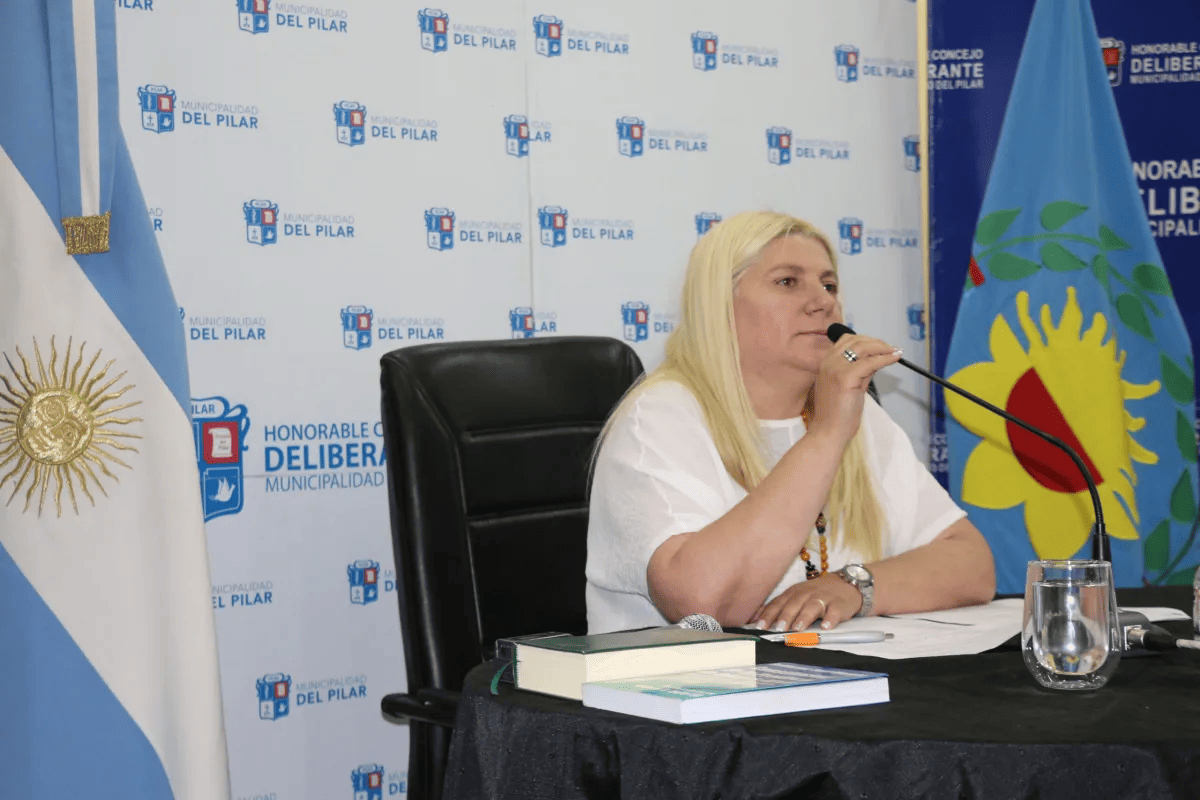 La presidente del Concejo Deliberante de Pilar, Claudia Pombo.