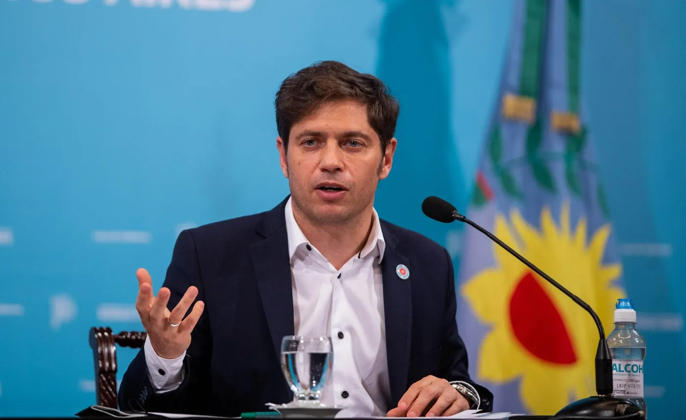 El gobernador bonaerense Axel Kicillof.