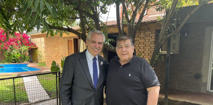 El intendente de José C. Paz, Mario Ishii, recibió la visita del presidente de la Nación, Alberto Fernández.