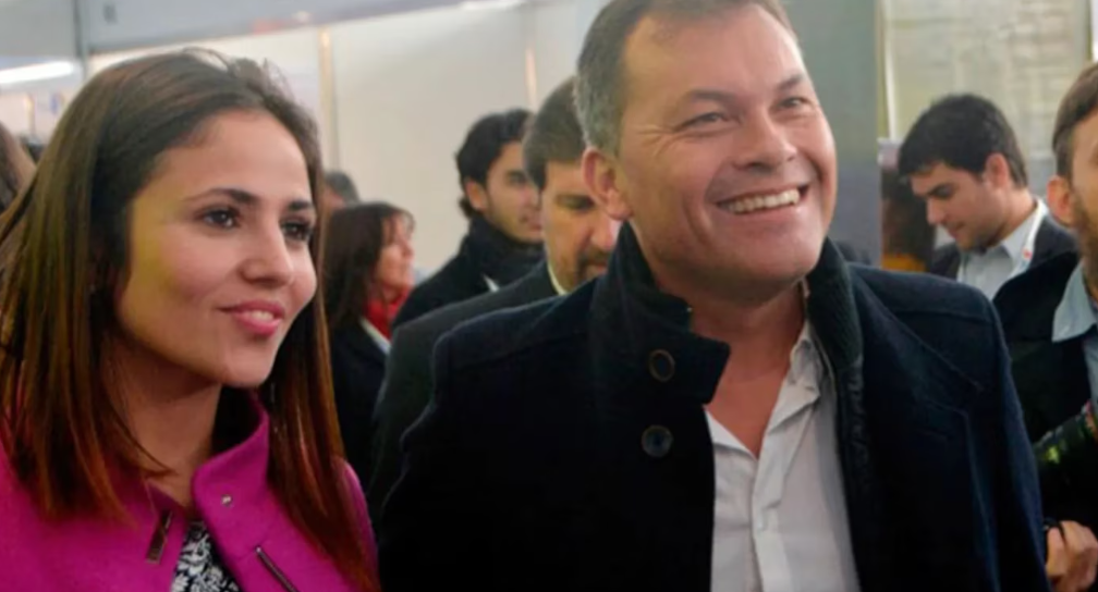 Romina Uhrig y su ex pareja, Walter Festa.