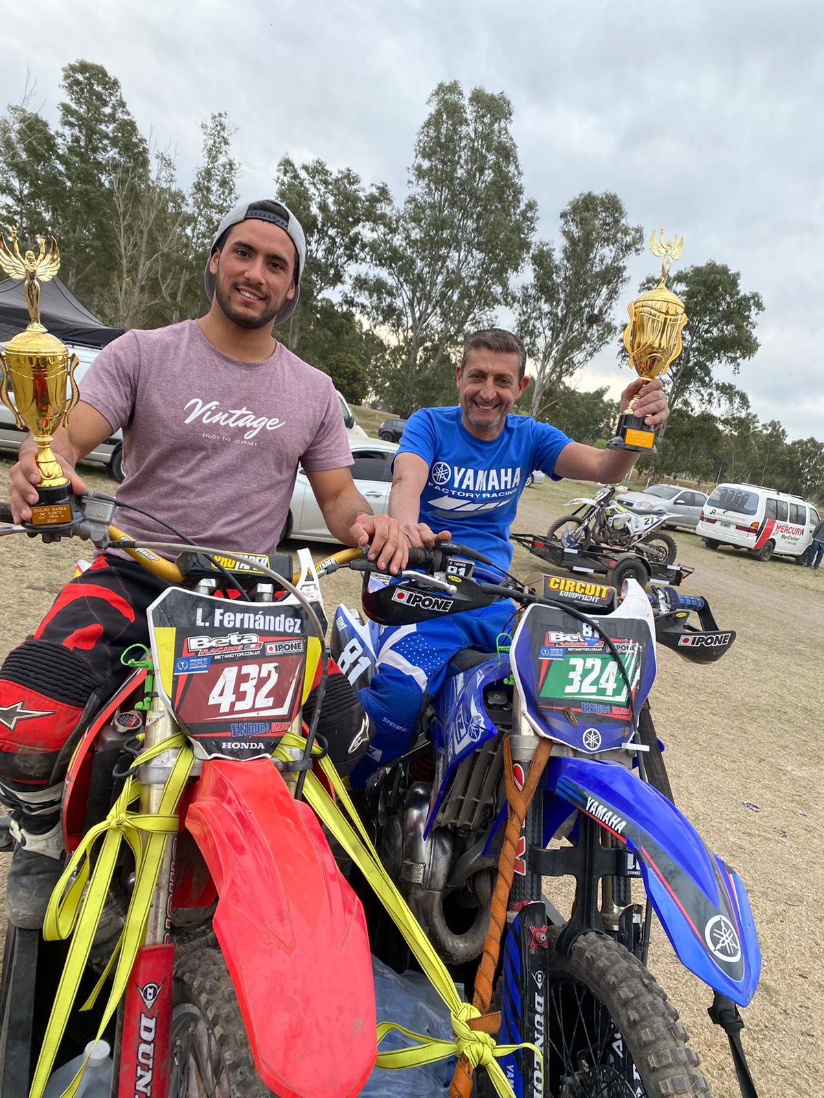 Claudio Torres segundo y Leonardo Fernández tercero.