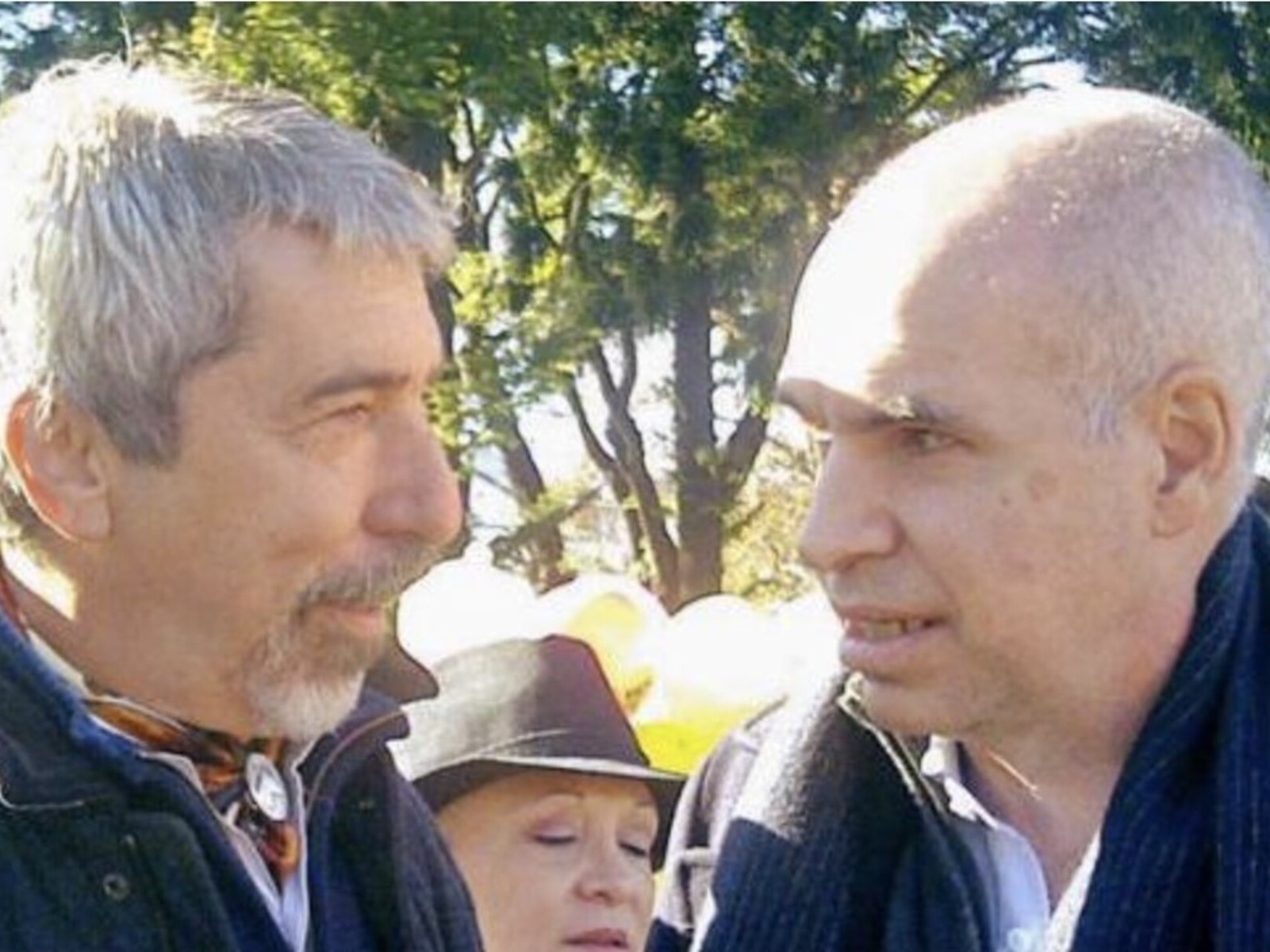 Fernando Mario Miscione , el "Rey de los Lagos", junto al ex alcalde porteño Horacio Rodríguez Larreta.