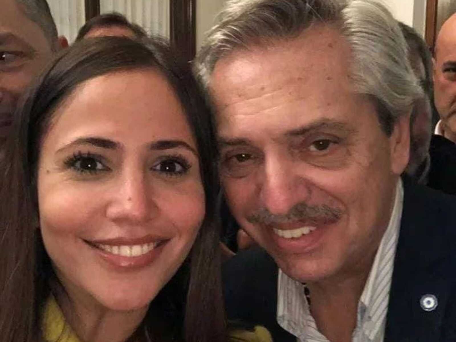 La ex diputada Romina Uhrig y el ex presidente Alberto Fernández.