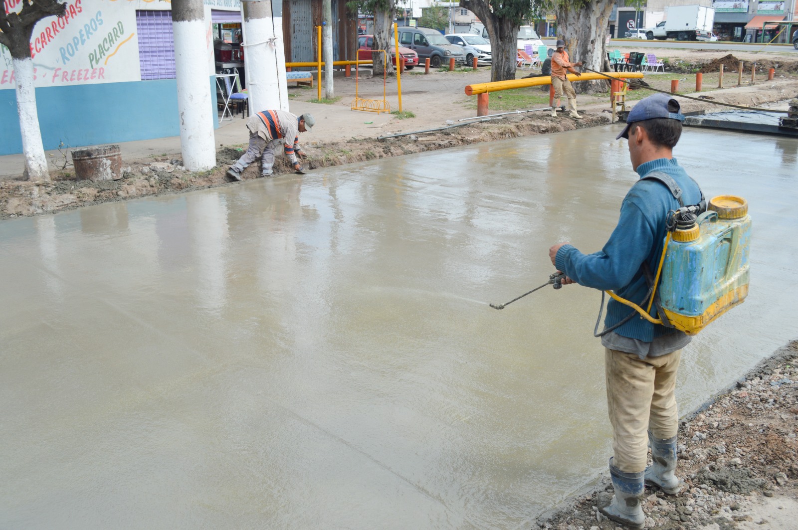 La Municipalidad de José C. Paz realizó un nuevo pavimento de hormigón para las calles Las Tres Marías y 197.