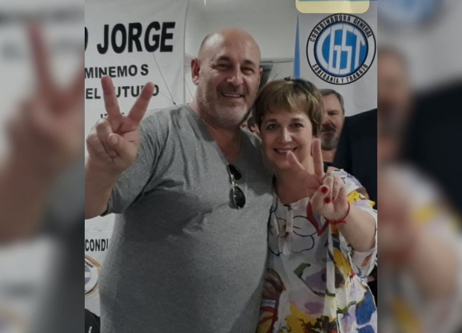 Alessandra Minnicelli con Santiago Cúneo en el año 2019.