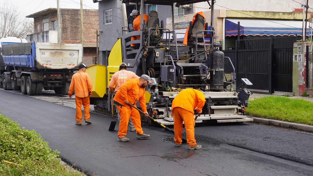 Los trabajos implicaron la reconstrucción de las calles deterioradas.