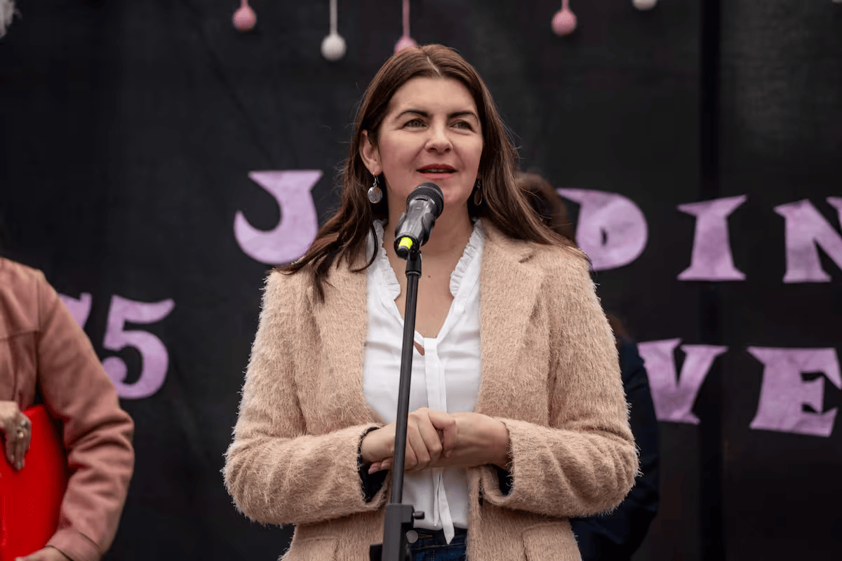 La intendente de Moreno, Mariel Fernández.