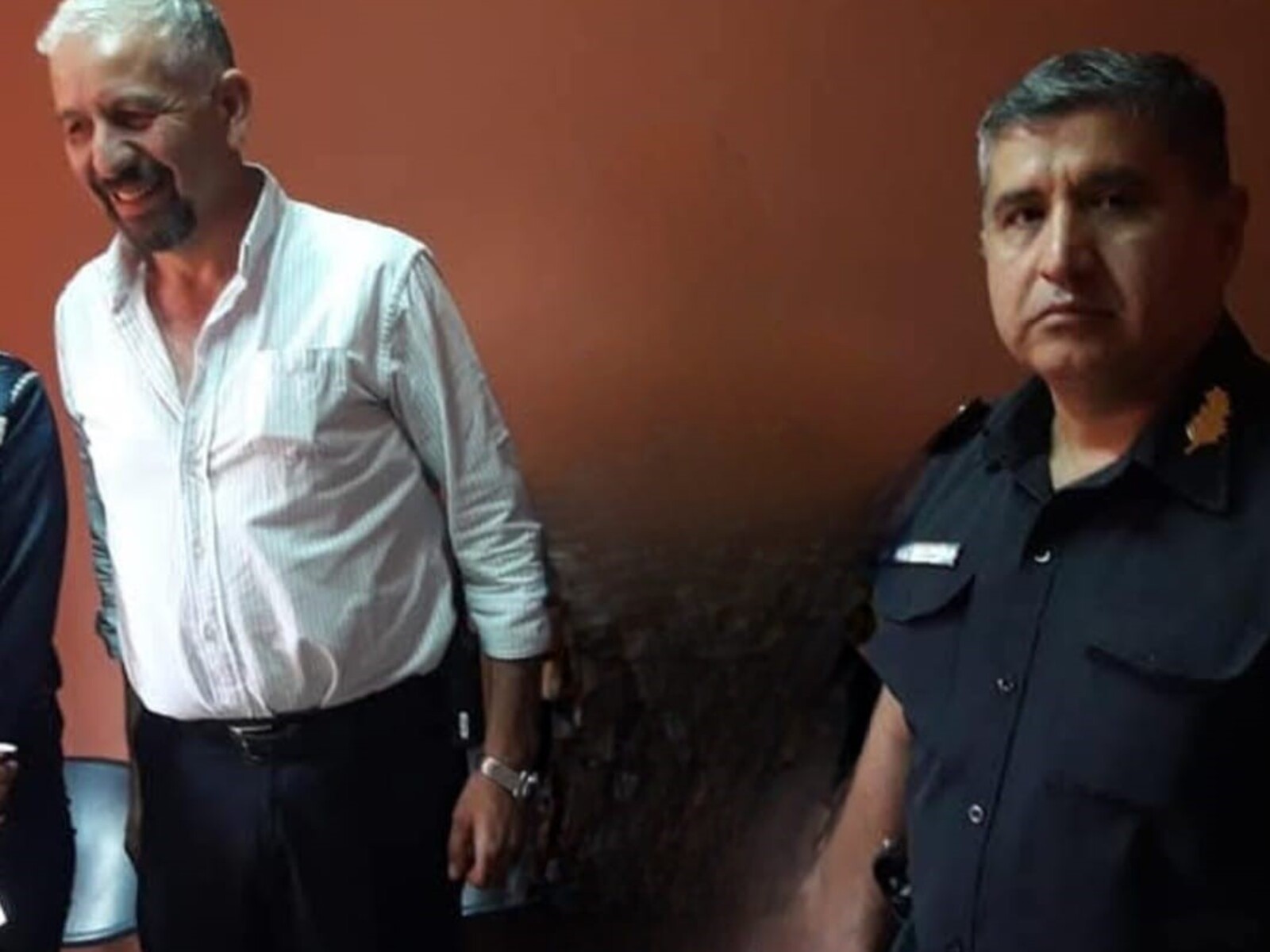 El ex comisario Daniel Ibarra y el superintendente Miguel Zalazar.