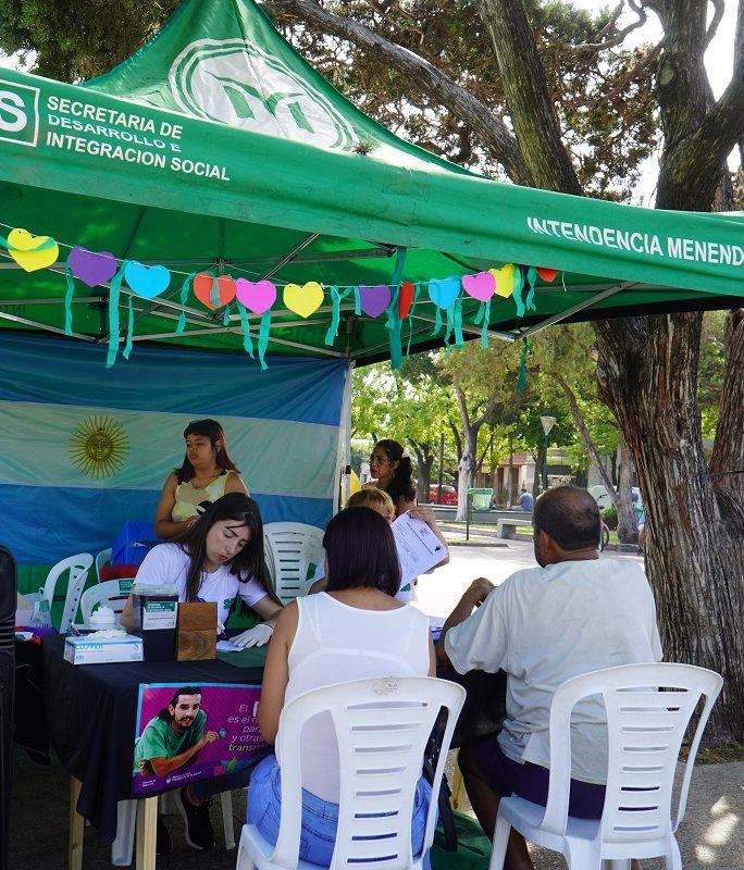 Se brindaron testeos rápidos y gratuitos.