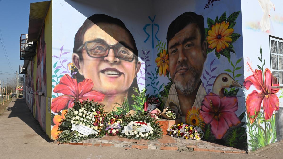 Mural acerca de la tragedia en la ciudad.