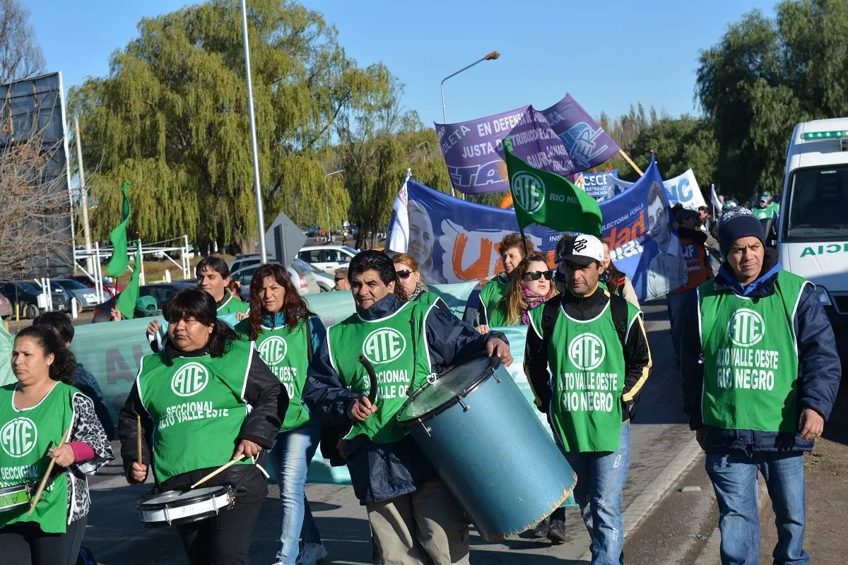 Una de las tantas manifestaciones de ATE Moreno en la ciudad.