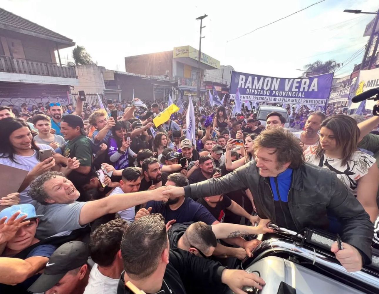 Javier Milei cerró su campaña en la provincia de Buenos Aires.