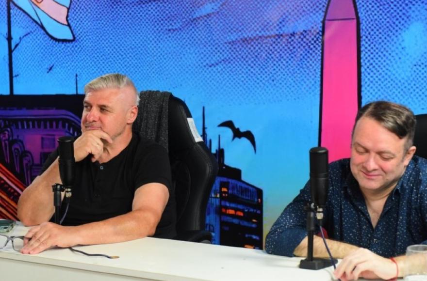 Gustavo Ladelfa junto a Santiago Bermudez en NOVA Stream. (Foto: Mario Ruggero)