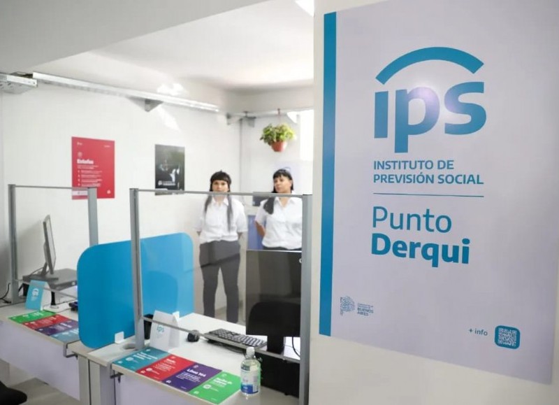 La Municipalidad informó que se inauguró "un nuevo punto de atención de IPS en la oficina de ANSES en Derqui".