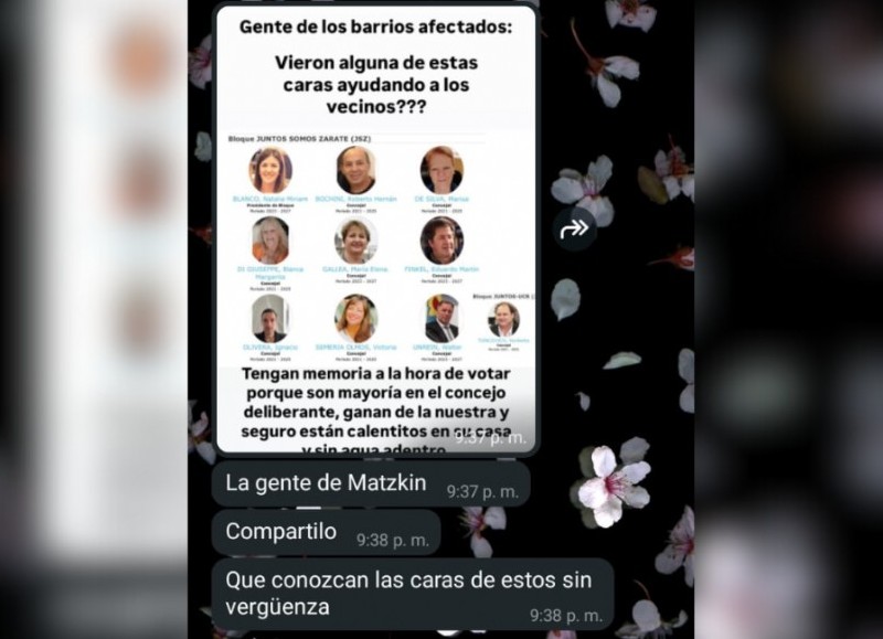 A esto se suman fuertes subas de tasas que golpean a los vecinos justo después de las inundaciones