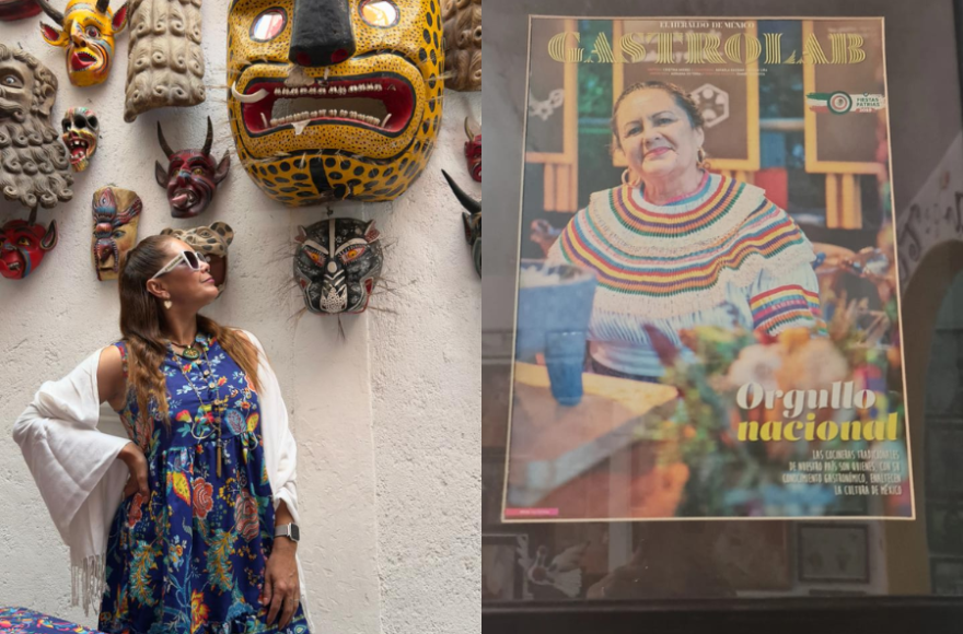 Neni Gibelli durante la grabación de su nuevo programa “Neni Gibelli en Acapulco”, realizado íntegramente en México con figuras de proyección internacional.