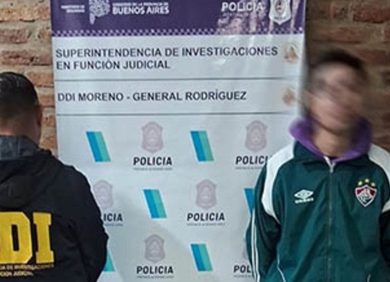 Uno de los detenidos.