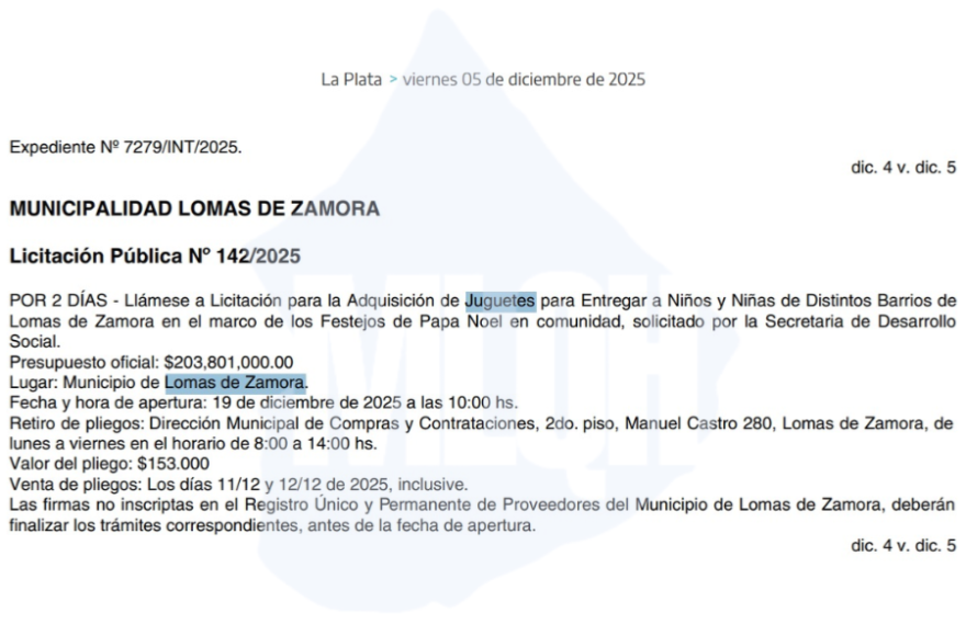 Lomas de Zamora sumó un nuevo capítulo de controversia tras una inversión navideña millonaria