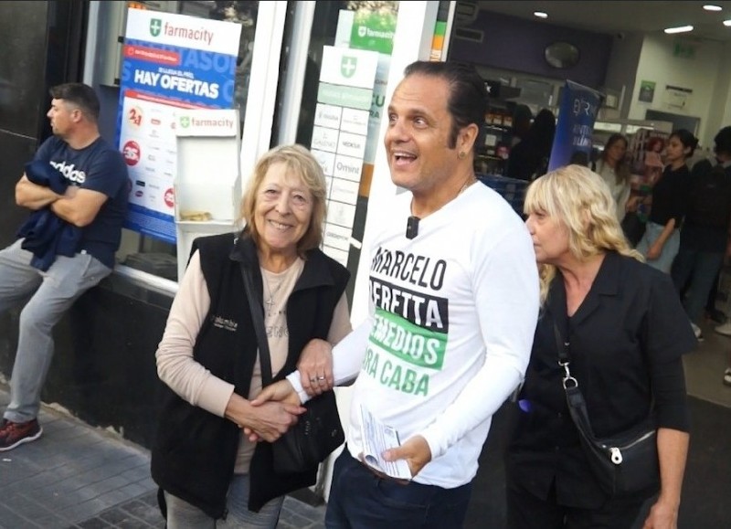 El candidato a legislador porteño, el farmacéutico Marcelo Peretta.
