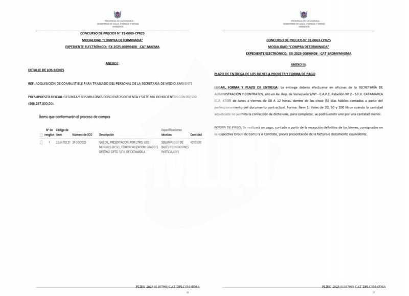 Documentación del pliego. (Foto: Moreno es lo que hay)