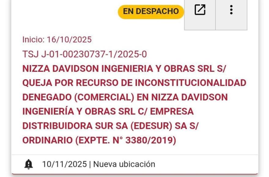 El clima económico se vincula directamente al fallo del Caso Nizza Davidson.