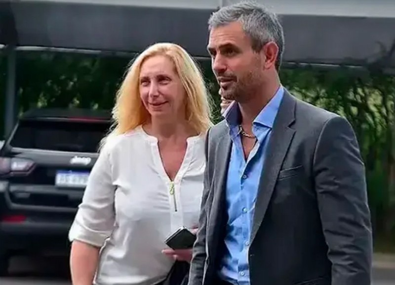 La secretaria general de Presidencia, Karina Milei, y el titular de Diputados, Martín Menem.