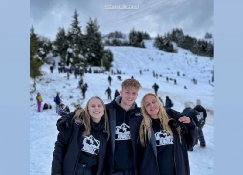 Uno de los tantos viajes de egresados que realizó a San Carlos de Bariloche (Río Negro) un grupo estudiantil con Jungle Travel.