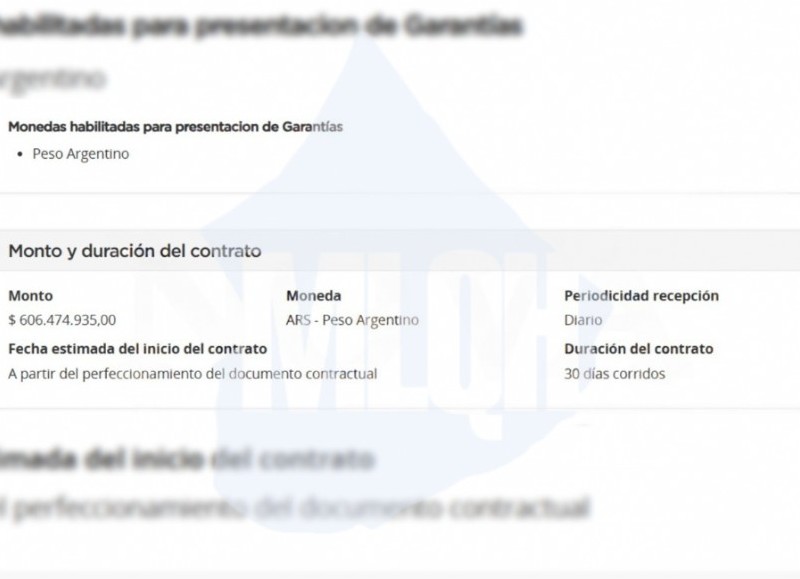 El pliego cubre todas las secretarías y oficinas del ministerio.