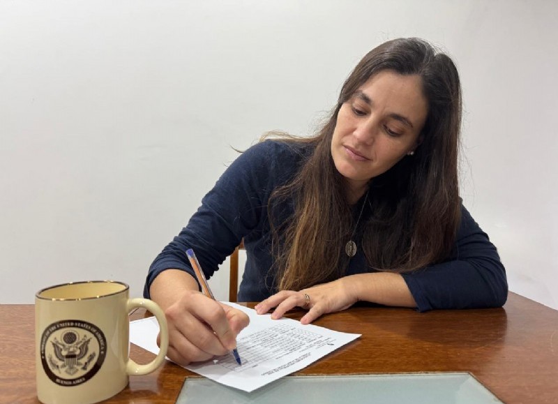 La candidata a diputada bonaerense en la Octava Sección Electoral desde Potenciar, Rosario Castagnet.