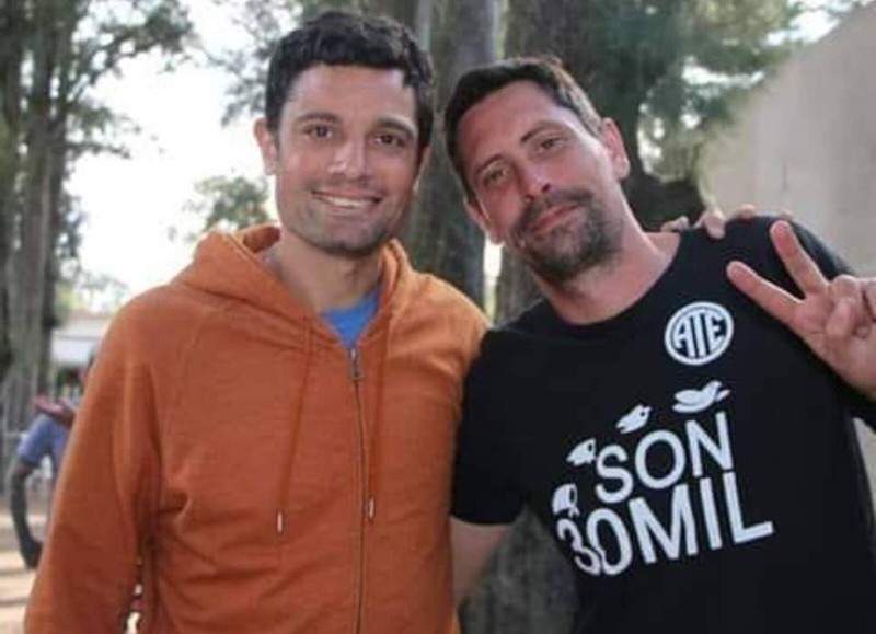 El de remera negra es Fernando Díaz.