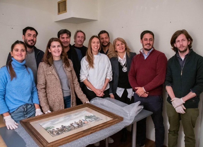 Mariel Fernández junto con Denis Turnes.