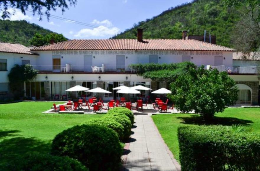 Vista del famoso hotel de la Federación en La Serranita, Córdoba, a pocos kilómetros de la Cumbrecita.