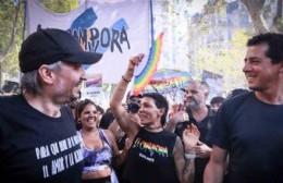 Escrache a Mayra Mendoza de Quilmes en la Marcha Antifascista LGBT: "Vergüenza te tendría que dar"