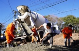 Avanzan las obras en Merlo