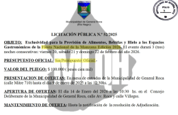 La intendente rionegrina difundió la grilla musical mientras el costo del festival sigue sin conocerse