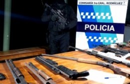 Crimen de la chanchería: en una quinta de General Rodríguez encontraron un arsenal