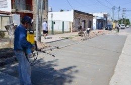 José C. Paz: avanzan los bacheos de hormigón en las calles