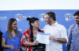 Pilar: se realizó la entrega de los certificados de la Casa de Oficios