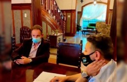 El opositor que nunca fue: Eduardo Varela junto a Gustavo Menéndez.