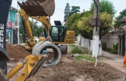 José C. Paz: continúan los trabajos hidráulicos en la calle Tres Maria