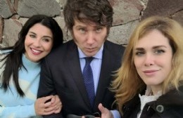 El presidente Javier Milei entre las diputadas Marcela Pagano y Lilia Lemoine, cuando se llevaban bien.