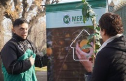 Merlo: se realizó la entrega de árboles frutales a vecinos