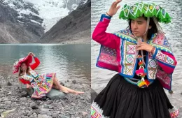 Neni Gibelli y Danna Pauccar Santos mostraron el alma del Perú desde el Nevado Auzangate